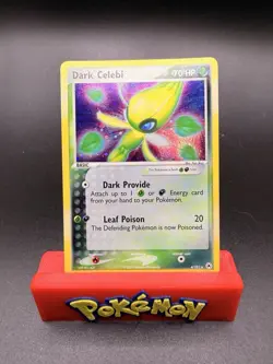Pokemon TCG - Dark Celebi (4/101) EX Hidden Legends Holo, Holo Rare NM Swirl - Image 1