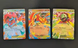 Mega Meganium Emboar Feraligatr ex Promos 034 035 036 Ascended Heroes NM+ - Image 1