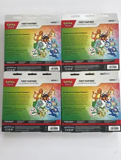 4 pack Pokemon First Partner Illustration Collection Series 1 Sealed NEW - Image 2