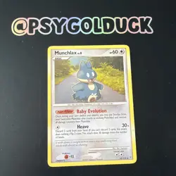 2007 Pokemon, Diamond & Pearl, #33/130 Munchlax, Rare B4 - Image 1