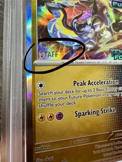 ◓Miraidon STAFF 092 S&V Temporal Forces- Pokemon Prerelease Stamped Promo PSA 9◓ - Image 4