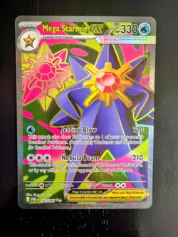 Pokemon Mega Starmie ex 102/088 Me03: Perfect Order Ultra Rare Holo Near Mint - Image 1