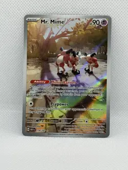 Pokemon TCG Mr. Mime 179/165: Scarlet & Violet 151 - Illustration Rare - MINT - Image 1