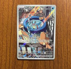 Pokemon Squirtle Illustration Rare Stellar Crown 148/142 Pokemon TCG - Image 1