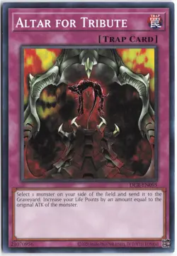 Yugioh - Altar for Tribute DCR-EN095 Unlimited - Dark Crisis (25th Anniversary E - Image 1