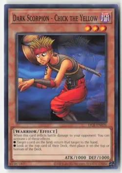 Yugioh - Dark Scorpion - Chick the Yellow DCR-EN026 Unlimited - Dark Crisis (25t - Image 1