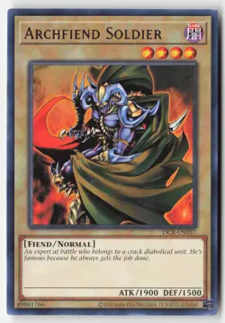 Yugioh - Archfiend Soldier DCR-EN057 Unlimited - Dark Crisis (25th Anniversary E - Image 1
