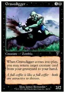 Gravedigger NM, English MTG 7th Edition - Image 1