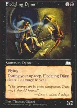 Fledgling Djinn NM, English MTG Weatherlight - Image 1