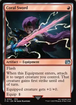 Coral Sword - Foil NM, English MTG Final Fantasy - Image 1