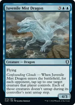 Juvenile Mist Dragon FOIL Commander Legends: Battle for Baldur's Gate NM - Image 1