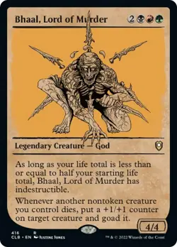 Bhaal Lord of Murder Showcase FOIL CMDR Legends Baldurs Gate NM - Image 1