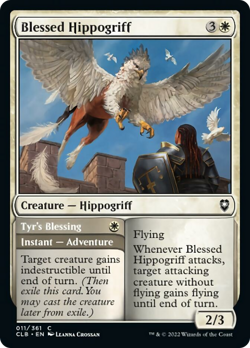 Blessed Hippogriff / Tyrs Blessing FOIL CMDR Legends Baldurs Gate NM - Image 1