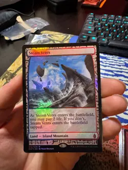 MTG Steam Vents Zendikar Expedition Masterpiece Series Magic the Gathering LP - Image 1