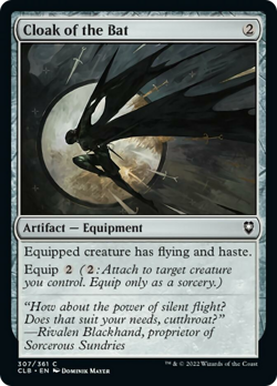 Cloak of the Bat FOIL Commander Legends: Battle for Baldur's Gate NM ABUGames - Image 1