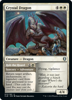 Crystal Dragon / Rob the Hoard FOIL CMDR Legends Baldurs Gate NM - Image 1
