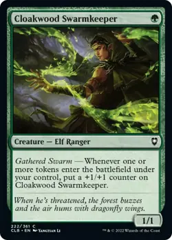 Cloakwood Swarmkeeper FOIL Commander Legends: Battle for Baldur's Gate NM - Image 1