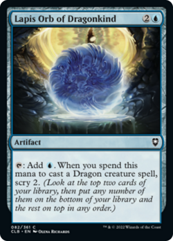 Lapis Orb of Dragonkind FOIL Commander Legends: Battle for Baldur's Gate NM - Image 1