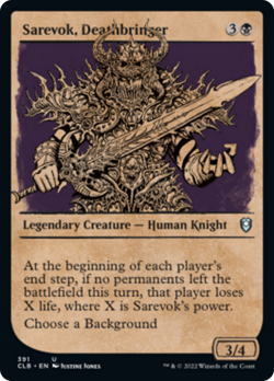 Sarevok Deathbringer Showcase FOIL CMDR Legends Baldurs Gate NM - Image 1