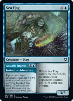 Sea Hag / Aquatic Ingress FOIL Commander Legends: Battle for Baldur's Gate NM - Image 1