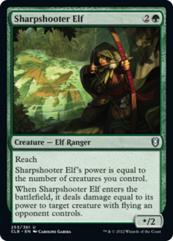 Sharpshooter Elf FOIL Commander Legends: Battle for Baldur's Gate NM ABUGames - Image 1