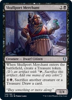Skullport Merchant FOIL Commander Legends: Battle for Baldur's Gate NM ABUGames - Image 1