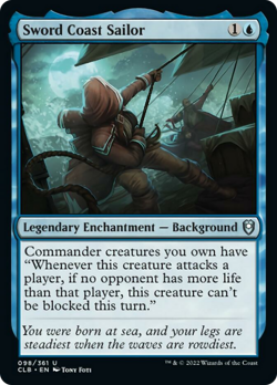Sword Coast Sailor FOIL Commander Legends: Battle for Baldur's Gate NM ABUGames - Image 1