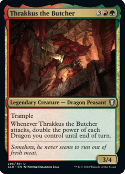 Thrakkus the Butcher FOIL Commander Legends: Battle for Baldur's Gate NM - Image 1