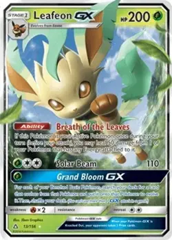 Leafeon GX (#13/156) - Holofoil SM - Ultra Prism LP Pokemon - Image 1