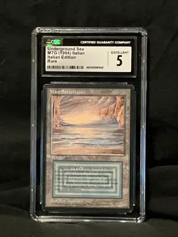 Underground Sea FBB Dual Land Revised Italian EXCELLENT/LP CGC (1045) Gr 5 MTG - Image 1
