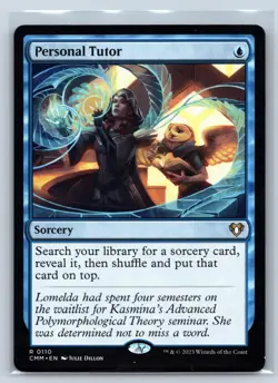 PERSONAL TUTOR 110 RARE COMMANDER MASTERS MAGIC: THE GATHERING NM - Image 1