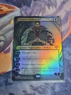 Professor Dellian Fel (Borderless) Secrets of Strixhaven Foil - Image 1