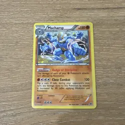 Machamp 49/101 Pokemon Plasma Blast Black & White Cosmos Holo Rare LP - Image 3