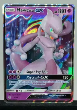 Mewtwo GX 31/68 Hidden Fates Set ULTRA RARE Pokemon Card - NM - FREE SHIPPING - Image 1