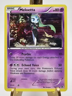 1x - Meloetta - 78/113 - Holo Rare NM Pokemon Legendary Treasures FAST SHIPPING - Image 1