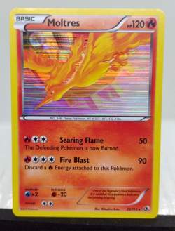 Moltres 22/113 B&W Legendary Treasures Rare Holo Pokemon Card- NM FREE SHIPPING - Image 1