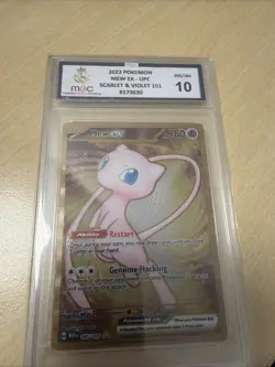 2023 Pokemon Mew EX Scarlet & Violet 151 Metal Card MGC 10 - Image 1