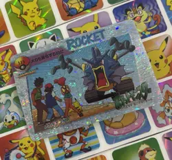 Pokemon Pikachu HOLO Vintage Pocket Monsters Prism Sticker 1998 Bandai Ninetndo - Image 1