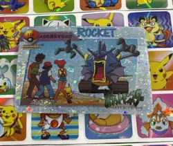 Pokemon Pikachu HOLO Vintage Pocket Monsters Prism Sticker 1998 Bandai Ninetndo - Image 4