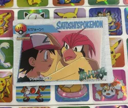 Pokemon Pikachu HOLO Vintage Pocket Monsters Prism Sticker 1998 Bandai Ninetndo - Image 5