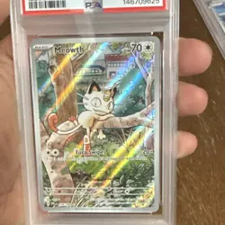 Pokemon Meowth 106/094 Illustration Rare Holo PSA 10 Phantasmal Flames 2025 - Image 3