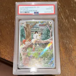 Pokemon Meowth 106/094 Illustration Rare Holo PSA 10 Phantasmal Flames 2025 - Image 4
