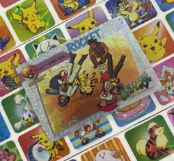 Pokemon Pikachu HOLO Vintage Pocket Monsters Prism Sticker 1998 Bandai Ninetndo - Image 1