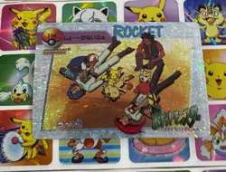 Pokemon Pikachu HOLO Vintage Pocket Monsters Prism Sticker 1998 Bandai Ninetndo - Image 3