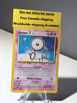 Unown B 39/64 Uncommon Pokemon Neo Revelation Unlimited WOTC LP - Image 1