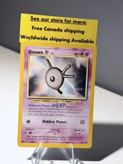 Unown K 58/64 Common Pokemon Neo Revelation Unlimited WOTC 2001 LP/MP - Image 1