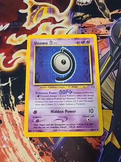 Unown D - 47/75 - Neo Discovery - Uncommom - NM - Pokemon - Image 1