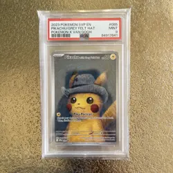 Pokemon SVP Pikachu With Grey Felt Hat (Pokemon x Van Gogh) PSA graded Mint UK - Image 1