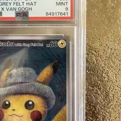 Pokemon SVP Pikachu With Grey Felt Hat (Pokemon x Van Gogh) PSA graded Mint UK - Image 5