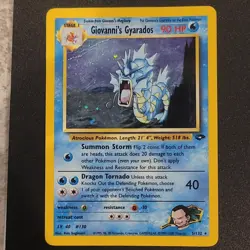 Pokemon Giovanni's Gyarados Holo Rare Gym Challenge 5/132 Wizards 2000 - Image 1